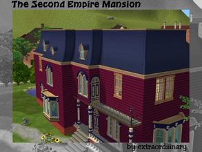 Sims 2 — The Second Empire Mansion by extraordiiinary — This is my first creation for the TSR. I\'m not sure if there are