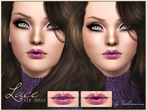 Sims 3 — Lace Lip Jelly Duo WITH AND WITHOUT TEETH by Pralinesims — New Realistic lipsticks (with and without teeth) for