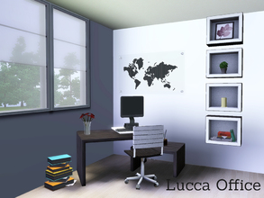 Sims 3 — Lucca Office by Angela —  A small Office set. Made as part of the Lucca series. 
