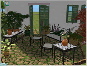 Sims 2 — mediterran iron set by Birgit43 — some items for your mediterran garden requires NL only for ironmat