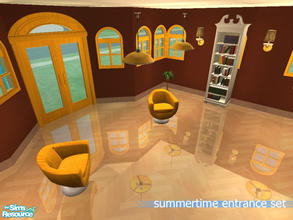 Sims 2 — Summertime Entrance Set by simmyfan2852 — Let your sims welcome visitors into their homes with this warm