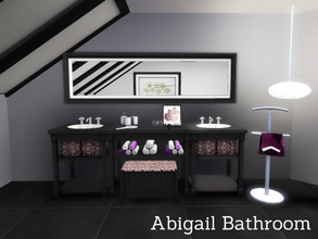 Sims 3 — Abigail Bathroom by Angela — A new series, starting with the Bathroom.. Set contains: Bath, Sink with added