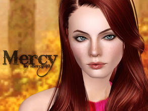 Sims 3 — Mercy by sherri10102 — Mercy is a quiet redhead who prefers reading to going out dancing. Currently at college,