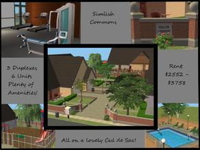 Sims 2 — Simlish Commons by TD by theano — A lovely Duplex Community on a quiet Cul de Sac with a total of 6 units.