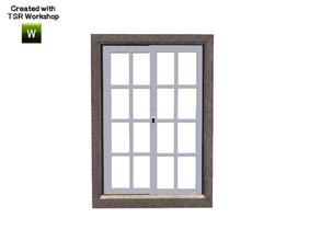 Sims 3 — Aline Window Middle Single 2x1 by Trustime — Recolorable window from Aline build set. By Trustime