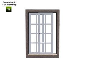 Sims 3 — Aline Window Middle Opened Single 2x1 by Trustime — Recolorable window from Aline build set. By Trustime