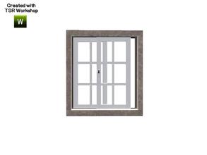 Sims 3 — Aline Window Counter Opened 1x1 by Trustime — Recolorable window from Aline build set. By Trustime
