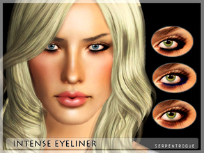 Sims 3 — Intense Eyeliner by Serpentrogue — young adult/ adult/ teen/elder One recolourable area Base game compatible