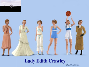 Sims 3 — Lady Edith Crawley by Shylaria — From the wildly successful British ITV series Downton Abbey comes Lady Edith