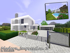 Sims 3 — Modern_Impression_3 by matomibotaki — Another example of modern , impressive architecture. Important the