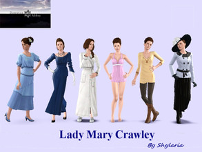 Sims 3 — Lady Mary Crawley by Shylaria — From the wildly successful British ITV series Downton Abbey, comes Lady Mary