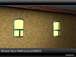 Sims 3 — Almost Deco Wall Sconce(SIMS2) by xiNightXx2 — The Almost Deco brings a touch of class to any environment,