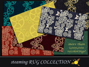 Sims 3 — evi Steaming Rug Collection by evi — A set of steampunk rugs which can add to your sims interior decor. It is