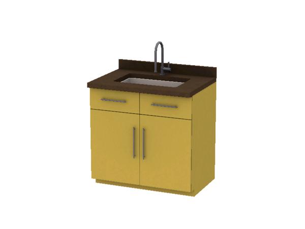 Sims 3 — Donavan Kitchen - Counter With Sink by pyszny16 — pyszny@ 2013 Please don't clone my meshes!