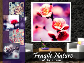 Sims 3 — Fragile Nature by Rirann — A set of big wall posters with beautiful macro photographies named 'Fragile Nature'