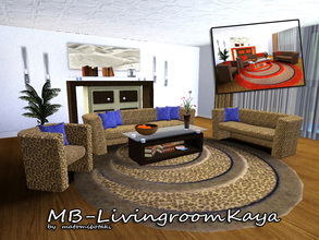 Sims 3 — MB-LivingroomKaya by matomibotaki — LivingroomKaya, livingroom set with 9 new meshes, all items are recolorable