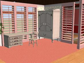 Sims 2 — Floortoceilingshutter Pink by millyana — Recolor of floor to ceiling shutter. Matches other game textures. 