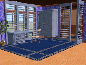 Sims 2 — Floortoceilingshutter In Blue by millyana — Recolor of floor to ceiling shutter. Matches other game textures. 