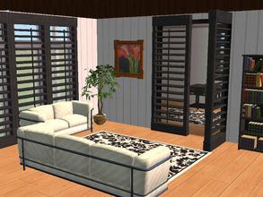 Sims 2 — Floortoceilingshutter In Gray by millyana — Recolor of floor to ceiling shutter. Matches other game textures.