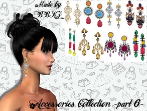 Sims 2 — Accessories Collection - part 6 - by BBKZ — Beautiful earrings for your Sim-ladies. No EP required. FREE mesh by