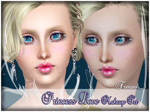 Sims 3 — Princess Love Makeup Set by TsminhSims — A New Makeup Set for your Sims. Turn your Sims into a Princess who is