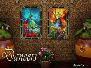 Sims 3 — Abstract Dancer by florie1977 — Abstract Ballet dancers. Hand painted and ready to hang in an art lovers