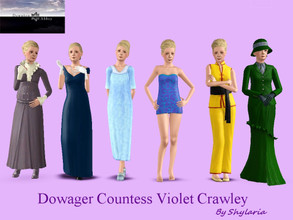 Sims 3 — Countess Violet Crawley by Shylaria — From the wildly successful ITV series Downton Abbey comes Dowager Countess