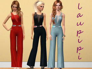 Sims 3 — Elegant Jumpsuit by laupipi2 — Hi! I've just made this new outfit! I love this type of clothes, so elegant and