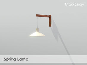Sims 3 — Spring Lamp by MooiGray — This mid century styled wall-mounted lamp provides a spotlight with mood. Use it to
