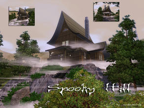 Sims 3 — Spooky_Hill by matomibotaki — Nobody knows what happened on this lonely place. There was a time, his house was