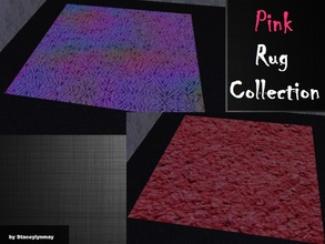 Sims 2 — Pink Rug Collection by staceylynmay2 — Two pink rugs. Rainbow and Pink fluffy. You will need my mesh for the