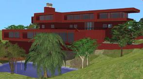Sims 2 — Modern red home by RamboRocky90 — ...