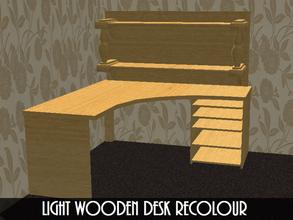 Sims 2 — Light Wooden Desk Recolor by staceylynmay2 — Light wooden desk recolour. Will need my mesh for it to show up in