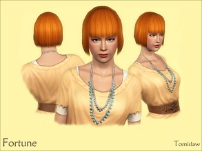 Sims 3 — Hair ~ Fortune by Tomislaw — New hairstyle for Your Fem Simmies. :) Very low - polygonal hair for easier