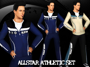 Sims 3 — AllStar Athletic Set by saliwa — Athletic,Sleepwear Set for your sims with 4 recolor channels. Enjoy.