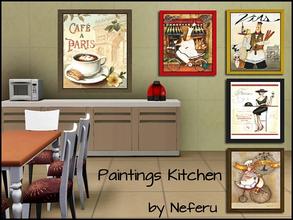 Sims 3 — Paintings Kitchen  by Neferu2 — Paintings kitchen is a collection of 5 originals images that will love your