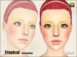 Sims 3 — Tropical eyeshadow by Gosik — New eyeshadow for female and male sims in every age (teens, adults and elders). It