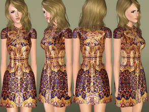 Sims 3 — Tarapana_2 by ShakeProductions — Not recorable print dress