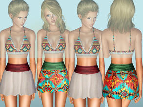 Sims 3 — Coco Jambo Skirt by ShakeProductions — -High waisted skirt with new mesh