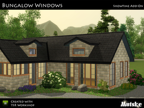 Sims 3 — Bungalow Windows by Mutske — This set is an add-on for the Bungalow window from Showtime. The set contains 18