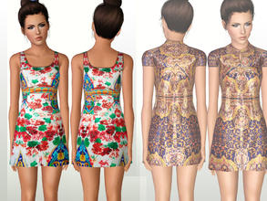 Sims 3 — TEEN-Frozen Dress (Custom Mesh) by ShakeProductions — -Lovely summer dress(Not recorable)-New mesh