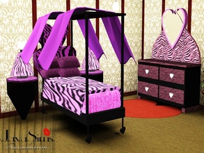 Sims 3 — IHeartYou Bedroom Set by JavaSims — This bed set is perfect for that little girl who stays in her room 24/7.