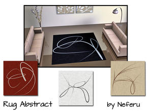 Sims 3 — Rug Abstract by Neferu2 — A collection of 4 rugs with abstract motifs