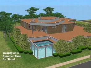Sims 2 — Guardgian\'s Summer Time for Sims2 by millyana — Here is a unique modern house designed by Guardgian for sims3