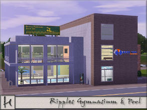 Sims 3 — Ripples Gymnasium and Pool by hatshepsut — Whether it's rippling muscles you're after or just making ripples in