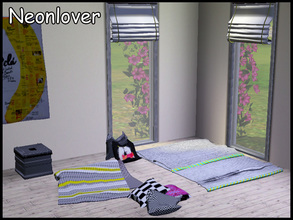 Sims 3 — stefforneonlover by steffor — steffor clutter set contains rug, pillows, cloth