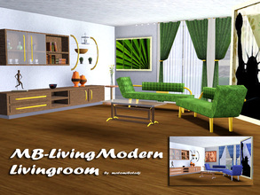 Sims 3 — MB-LivingModernLivingroom by matomibotaki — MB-LivingModernLivingroom, new modern urban livingroom of timesless