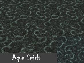 Sims 2 — Aqua Swirls by staceylynmay2 — Black carpet with aqua swirls to add effect. :)