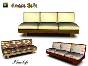 Sims 3 — kar_Amako Sofa by kardofe — Oriental inspired Sofa by kardofe