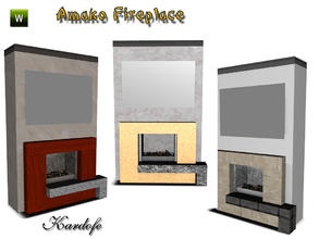 Sims 3 — kar_Amako Fireplace by kardofe — Fireplace modern by kardofe
